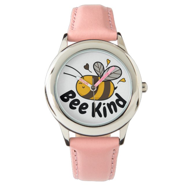 Cute Bee Kind Armbandsur (Framsida)
