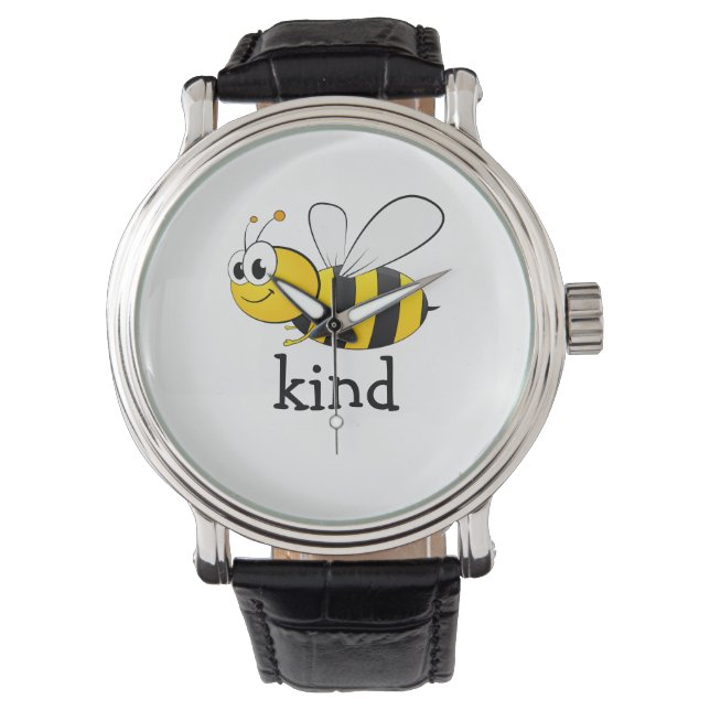 Cute Bee Kind Armbandsur (Framsida)