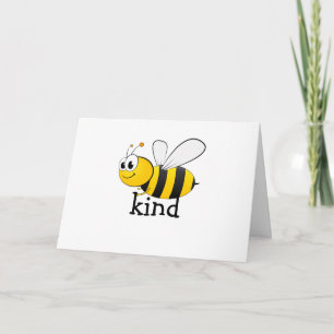 Cute Bee Kind Kort