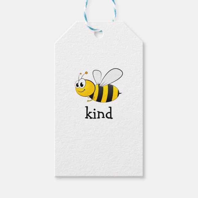 Cute Bee Kind Presentetikett (Framsidan)