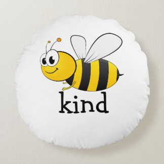 Cute Bee Kind Rund Kudde