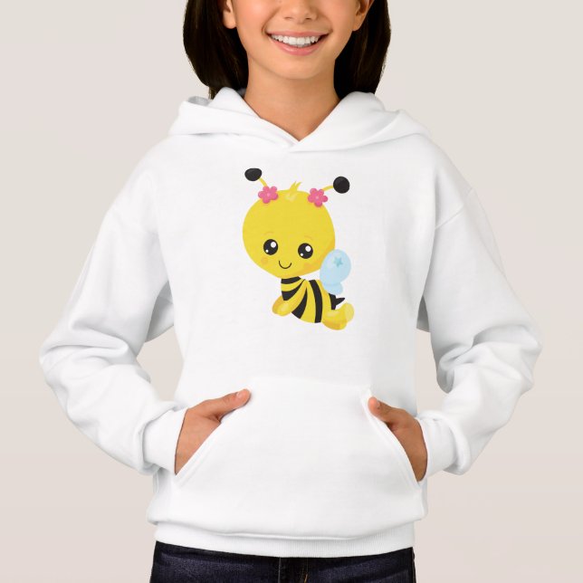 Cute Bee, Little Bee, honey Bee, Flowers T Shirt (Framsida)