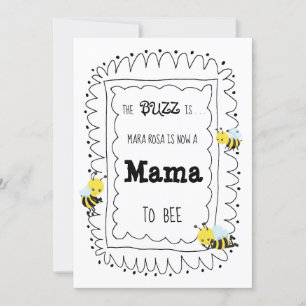 *~* Cute Bee-MAMMA TILL BE Baby Shower-inbjudan Inbjudningar