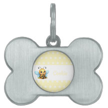 Cute Bee med Gult Poka Dots-Anpassade