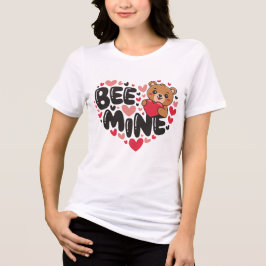 Cute Bee Mine Teddy Bear Valentine's Day T Shirt