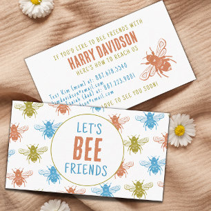 Cute Bee Mönster-uppspelningsdatum Mamma Kids Busi