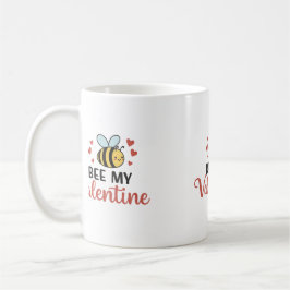 Cute Bee My Valentine Kaffemugg