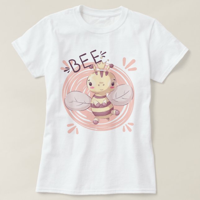 Cute Bee T Shirt (Design framsida)