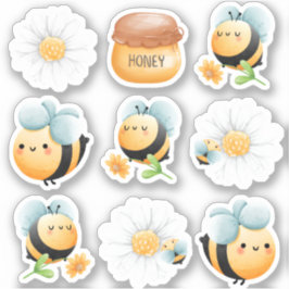 Cute Bee Thrade Stickers Klistermärken
