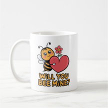 Cute Bee Valentine - "Kommer du att vara min?"