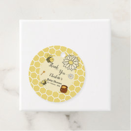 Cute Bee with Sweet Baby Shower Gåvor Etiketter