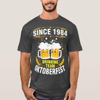 Cute Beer Ansikte tillsammans sedan 1984 års drick T Shirt