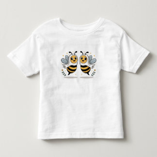 Cute Bees Illustration for Kids T Shirt