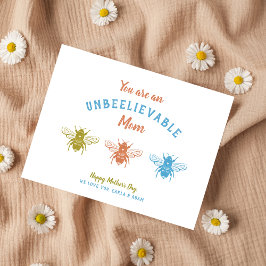 Cute Bees Mors dag Julkort
