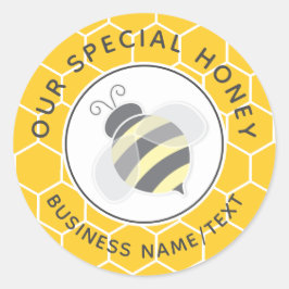 Cute Bees & Sunblommor Eucalyptus Baby Shower Clas Runt Klistermärke