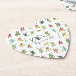 Cute Beetles Underlägg Papper