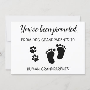 Cute befordrad från Hund Grandparent Gravid Meddelande