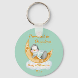 Cute befordrad till Grandma Baby Penguin Nyckelring