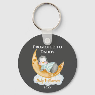 Cute befordrad till pappa Baby Penguin Nyckelring