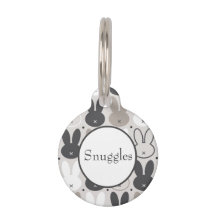 Cute Beige Grått Rabbit Mönster