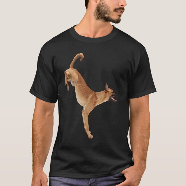 Cute Belgium Malinois T Shirt (Framsida)