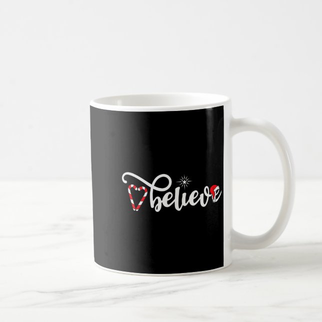 Cute Believe Christmas  Kaffemugg (Höger)
