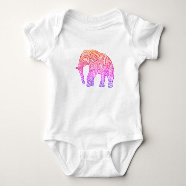 Cute Bella+Canvas Baby Tri-Blend Tee med mönster (Framsida)