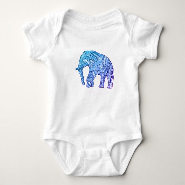 Cute Bella+Canvas Baby Tri-Blend Tee med mönster (Framsida)