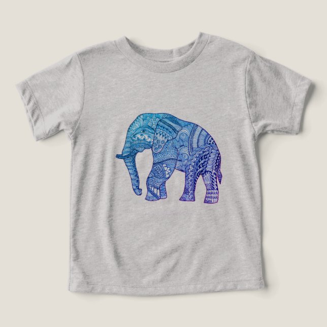 Cute Bella+Canvas Baby Tri-Blend Tee med mönster (Design Framsida)