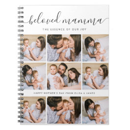 Cute Beloved mamma Mamma Mors dag fotokollage Anteckningsbok