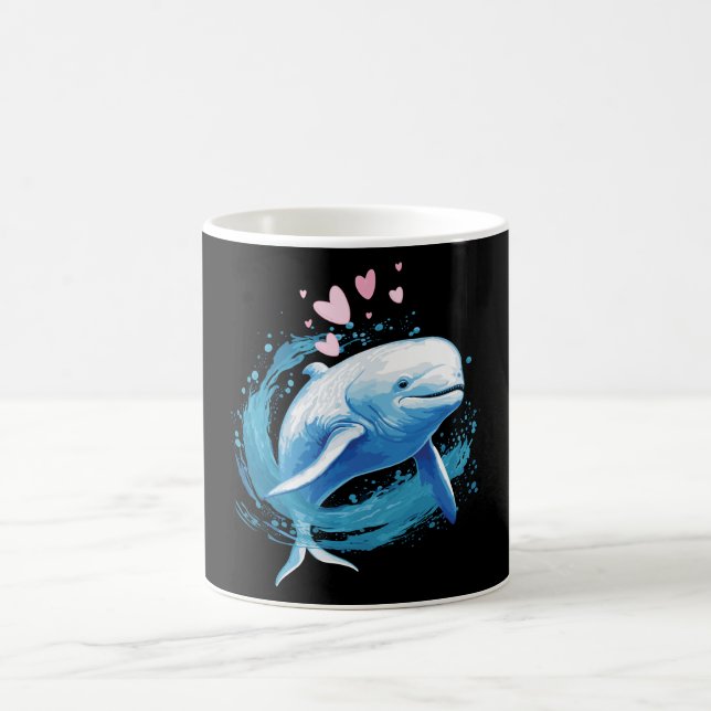 Cute Beluga Whale Gift Mugg (Center)