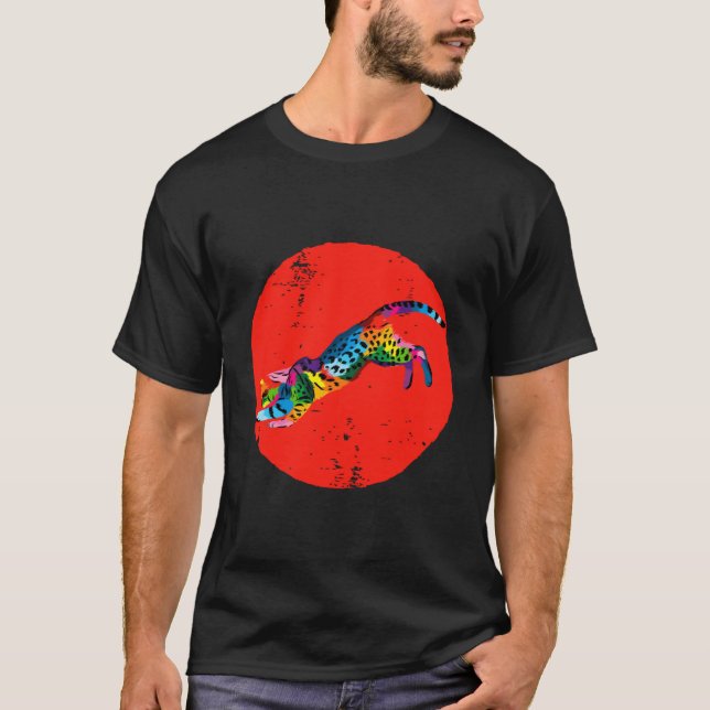 Cute Bengal Cat T Shirt (Framsida)