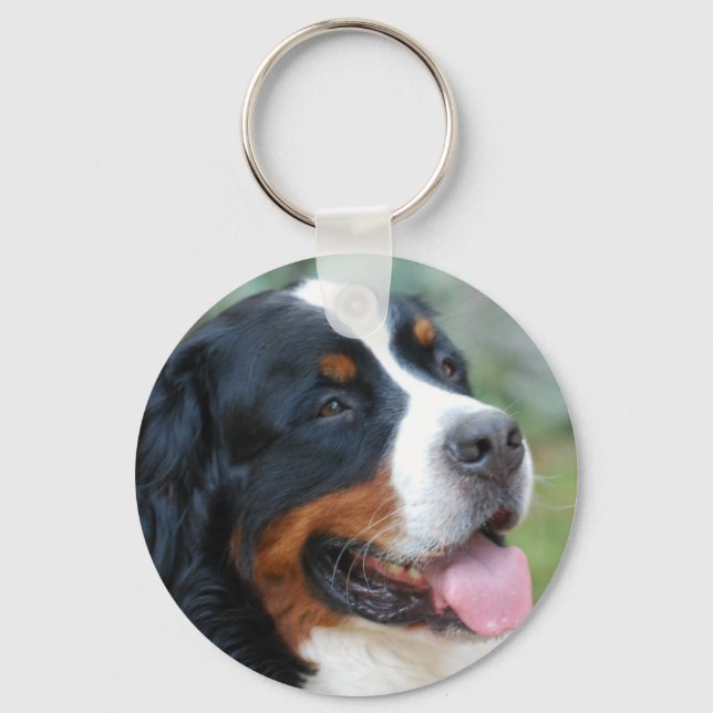 Cute Bernese Keychain Nyckelring (Framsida)