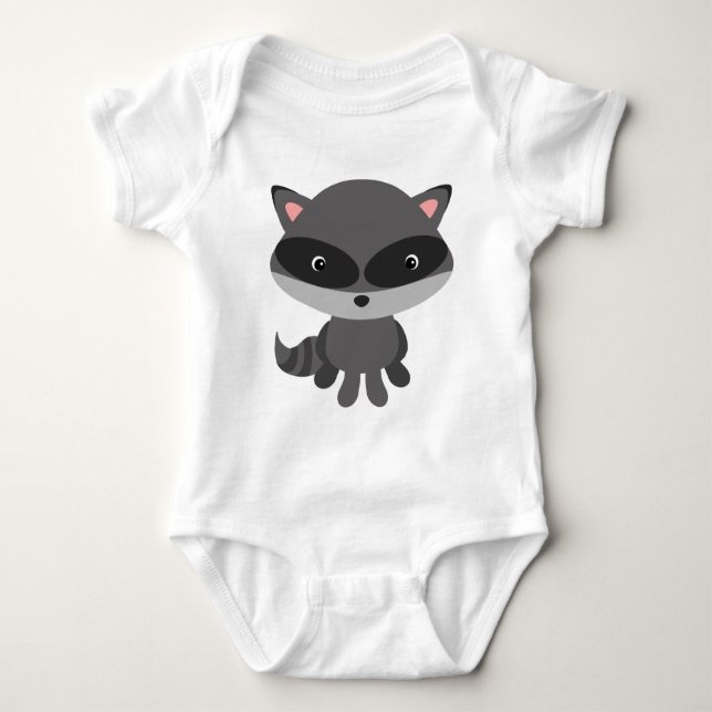 Cute, berömvärd baby raccoon tröja (Framsida)