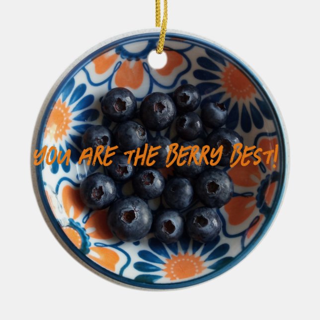 Cute Berry Best Julgransprydnad Keramik (Framsidan)