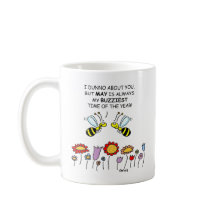 Cute Bes & May Flowers Gardener Mamma 2-sidig