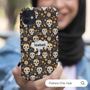 Cute BeSnyval Sugar Skull Flowers Halloween