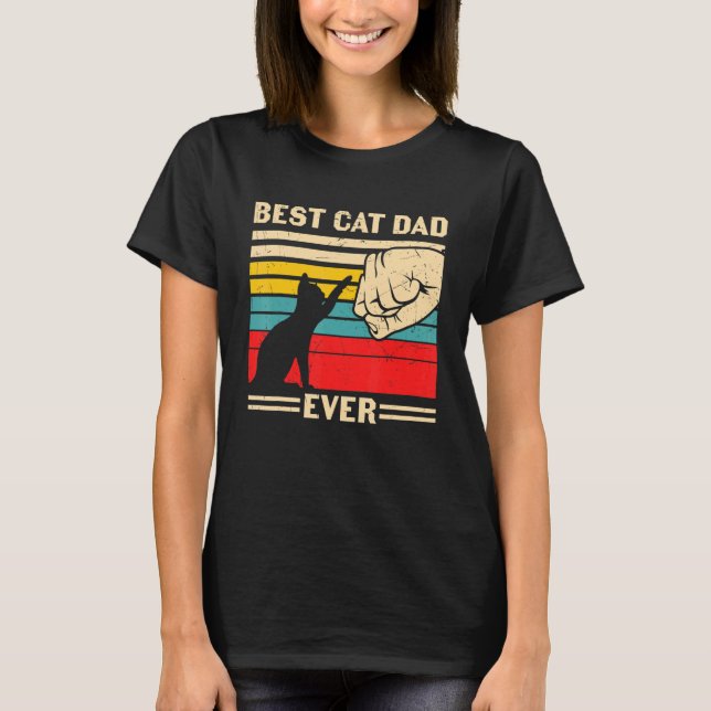 Cute Best Cat PappaFarFödelsedag Kit T Shirt (Framsida)