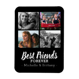Cute Best Friends For Photo Collage Fridge Magnet