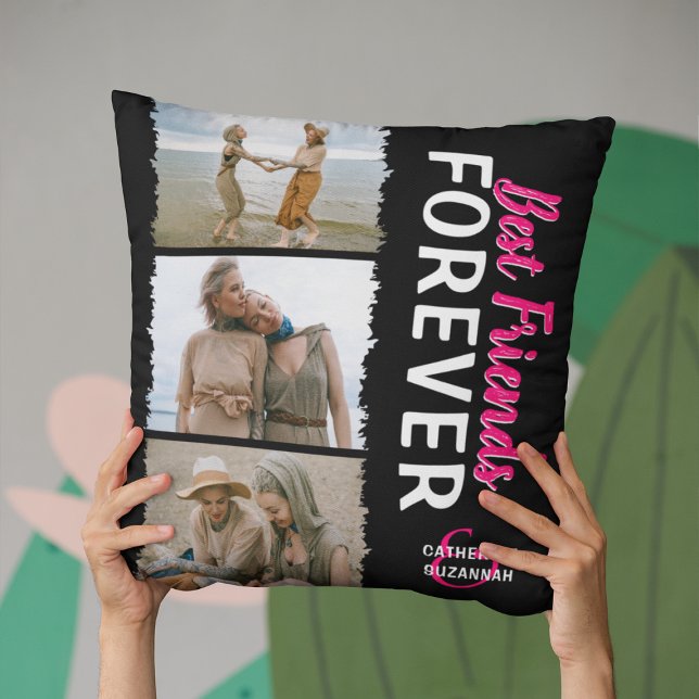 Cute 'Best Friends Forever' 3-foto Kudde (Skapare uppladdad)