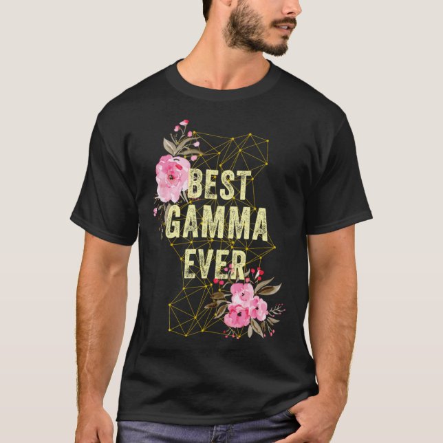 Cute Best Gamma Ever Costume Mothers Day  Grandma T Shirt (Framsida)