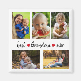 Cute Best Grandma nånsin 5 Photo Anpassningsbar Magnet