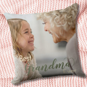 Cute Best Grandma nånsin Grönt Heart Dekorativ kud Kudde