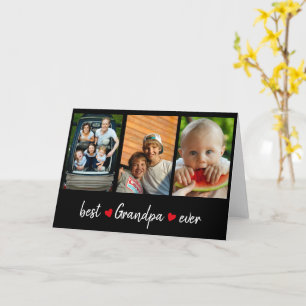 Cute Best Grandpa Anpassningsbar 3-foto Kort