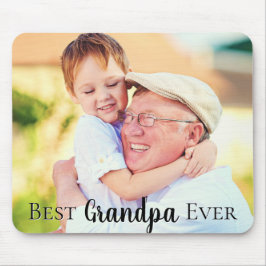 Cute Best Grandpa Pops Pappa någonsin Photo Musmatta
