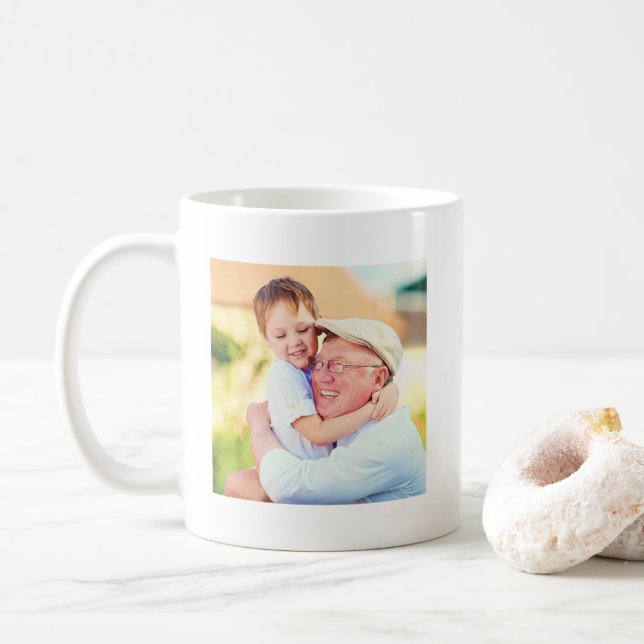 Cute Best Grandpa Pops PopPop någonsin Photo Kaffemugg (Med munk)