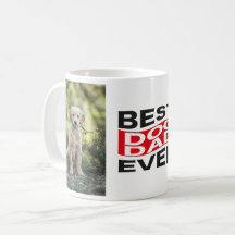 Cute Best Hund Pappa någonsin Pet 2 Photo Anpassni