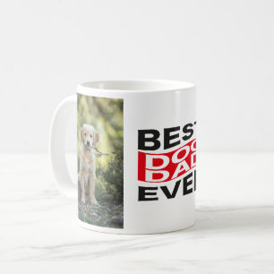 Cute Best Hund Pappa någonsin Pet 2 Photo Anpassni Kaffemugg