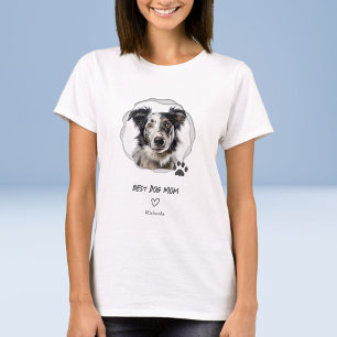 Cute Best Hund Photo Women's T Shirt