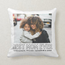 Cute BEST MAMMA EVER Kids Namn Mors dag Photo